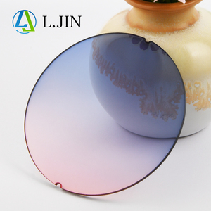 L. Jin 1.499 CR39 <span class=keywords><strong>Lentes</strong></span> tintadas Gafas de <span class=keywords><strong>policarbonato</strong></span> esférico <span class=keywords><strong>Lentes</strong></span> de visión única Teñido Azul Rosa <span class=keywords><strong>Lentes</strong></span> ópticas antideslumbrantes - Product Image 3