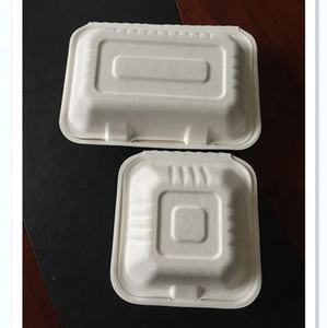 Productos de <span class=keywords><strong>bagazo</strong></span> 9*6 pulgadas. VAJILLA DE FIBRA NATURAL BLANCO CONTENEDOR DE ALIMENTOS CAJAS DE PAPEL <span class=keywords><strong>BAGAZO</strong></span> DE - Product Image 5