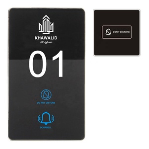 Plaque de porte LED en verre trempé, sonnette tactile, <span class=keywords><strong>panneau</strong></span> de signalisation de numéro de chambre, <span class=keywords><strong>panneau</strong></span> de signalisation électronique de statut de chambre, <span class=keywords><strong>panneau</strong></span> de signalisation « <span class=keywords><strong>Ne</strong></span> <span class=keywords><strong>pas</strong></span> <span class=keywords><strong>déranger</strong></span> » - Product Image 3