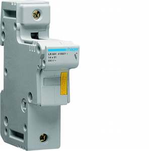 LR601 Personalizzabile con Portafusibili Hagers Normalmente Accessoriabile 14x51 1P 1.5 Moduli DIN - Product Image 1