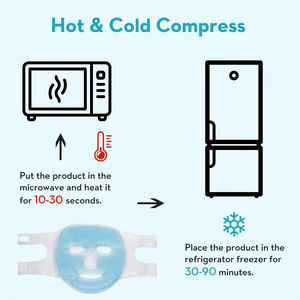 Mascarilla Facial Fría y Compresa de Gel para Ojos, Reduce la Hinchazón Facial y las Ojeras, Compresa Fría y Caliente, Spa Facial para Mujeres - Product Image 5