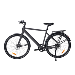 Vélo électrique rétro urbain pour hommes 700C avec moteur à moyeu, batterie au lithium 36V 10Ah, vélo électrique de gravier, 1 vitesse, caractéristiques électroniques, adultes - Product Image 6