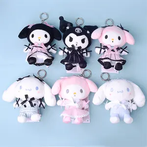 Sanrio Wholesale Plush Keychain Doll Stuffed Animal Kuromi Cute Cartoon Sanrio Charms Box Plushies
