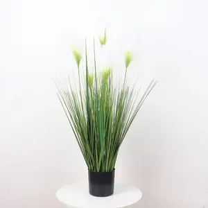 Design molto nuovo di plastica moderno atterraggio alto piante Pampus canna artificiale pioppo erba cipolla