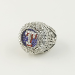Linghu <span class=keywords><strong>MLB</strong></span> 2023 Texas Rangers Bague de championnat de réplique de la série mondiale de baseball pour hommes - Product Image 4