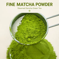 Poudre de thé vert Matcha de qualité cérémonielle à marque privée, thé biologique vapeurisé en gros pour les boissons à base de thé