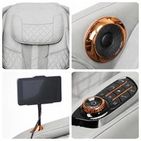 Fauteuil de massage corporel de luxe avec fonction zéro gravité, rail SL et commande vocale IA pour la relaxation à domicile et au bureau