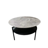 Table basse en bois MDF avec peinture brillante Design contemporain pour l'intérieur et l'extérieur pour les meubles de salon