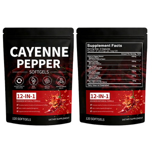 Cápsulas de Pimienta de Cayena al por Mayor, Promueven el Metabolismo y la Digestión, Suplementos Herbales, Cápsulas de Capsaicina de Pimienta de Cayena - Product Image 2
