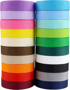 โรงงานโอเค ผลิตโดยตรง ริบบิ้นโกรเกรนสีพื้น 196 สี ขนาด 5/8 นิ้ว 16 มม. สำหรับห่อของขวัญ งานฝีมือ ทำโบว์ พวงหรีด และเครื่องประดับผม - Product Image 1