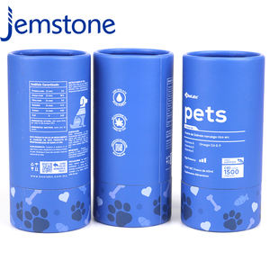 Boîte d'emballage cylindrique en carton kraft recyclable de qualité alimentaire pour thé en vrac, nourriture pour animaux de compagnie, poudre de protéines, tube en papier, design personnalisé - Product Image 3