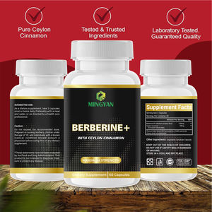 Pabrik saya Label pribadi kustom ekstrak Herbal alami Berberine Hcl kapsul suplemen Berberine kapsul - Product Image 4