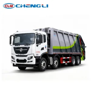 Camion à ordures pour déchets solides municipaux, équipé d'un système de vidage hydraulique - Product Image 1