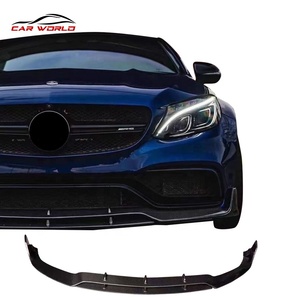 Nouveaux arrivages de kits carrosserie pour voitures, accessoires universels, lèvre de pare-chocs avant en carbone pour Benz W205 - Product Image 3