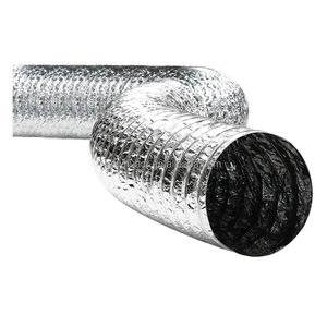 New hvacr tùy chỉnh độ dài giấy chứng nhận CE nhôm thấp áp lực trung bình hệ thống thông gió không cách nhiệt Ống linh hoạt - Product Image 2