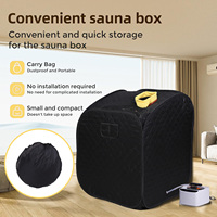 Máquina de Desintoxicación con Vapor Húmedo para Sala de Estar, Diseño Plegable, Portátil, para Uso Individual, Caja de Sauna para el Hogar