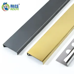 Polished Stainless Steel Accessories Metal Strip Room Wall Edge Tile Trim