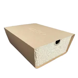 Supplier Custom Design molded fiberd insert box with printed cardboard sleeve Drawer Box for Clothing and Shoes