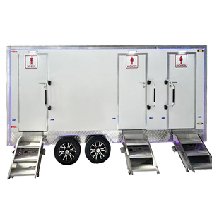 Al Aire Libre VIP móvil de lujo portátil coche baño inodoro ducha fabricantes baño remolque - Product Image 3