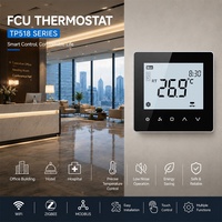 Termostato Digital con Pantalla Táctil LCD 0-10V Modulante para Fan-Coil, Modbus RS485 RTU, Material ABS para Sistemas HVAC, Ahorro de Energía