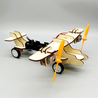 Avion taxi électrique en bois à assembler, alimenté par batterie, petit modèle DIY fait main, invention pour expérience scientifique étudiante, STEAM
