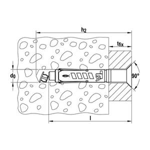 Chevilles à expansion M-SK Fischer TA-douille hexagonale (25pcs) - Product Image 4