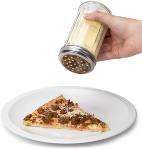 12 oz Glass <strong>Sugar</strong> <strong>Pourer</strong> With Side Flap Top <strong>Sugar</strong> Shaker With Stainless Steel Self-Closing Lid - Product Image 5