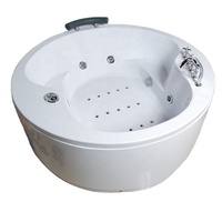Jupe à trois côtés acrylique baignoire de massage transparente pour 2 personnes bains à remous extérieur baignoire de salle de bain
