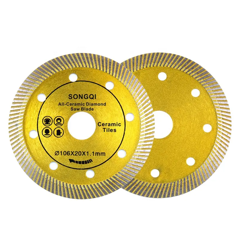 Songqi 4-4.5 Inch Đa Năng Kim Cương Cắt Đĩa Gia Cố Thông Tư Kim Cương Saw Blade Cho Cắt Đá Bê Tông Và Gạch