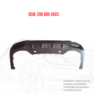Pare-chocs arrière neuf, plaque inférieure, garniture, panneau, OEM 2068854503 <span class=keywords><strong>206</strong></span> 885 4503 2068854503 pour Mercedes Benz Classe C W206 - Product Image 4