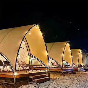 Tienda de campaña de lujo para exteriores, tienda de campaña de estilo hotelero, tipo de refuerzo recto, Red de acampada escénica roja, puntos de acampada directa de fábrica - Product Image 6