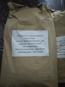 Acétate de calcium de qualité industrielle et alimentaire en vrac avec certification HACCP et ISO, pureté de 99% - Product Image 2