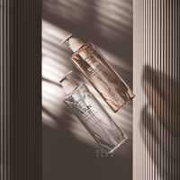 Bouteilles en plastique personnalisées de 600 ml (18 oz) pour shampoing, savon pour les mains, lotion pour le corps et le visage, emballage cosmétique
