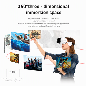 3D Audio-Visual Immersion Experience Vr Box Adjustable Volume Virtual Reality Headset Intelligent Vr Glasses with iOS Android - Product Image 2
