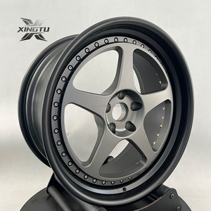 Jantes forgées XINGTU 2 pièces à concavité profonde, finition mate, <span class=keywords><strong>5</strong></span> branches, moyeu de roue forgé 5x114.<span class=keywords><strong>3</strong></span> 5x120, 18 19 20 <span class=keywords><strong>22</strong></span> pouces pour BMW Série <span class=keywords><strong>3</strong></span> - Product Image 1