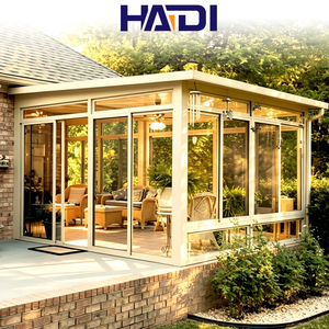 HAIDI - Solárium <span class=keywords><strong>de</strong></span> Aluminio con Cristal, Diseño Moderno, Tamaño Personalizado, para Exteriores - Product Image 2