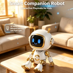 Robot de bureau intelligent avec écran LED, interaction vocale en 37 langues, utilisation à la maison ou au bureau, robot intelligent - Product Image 5