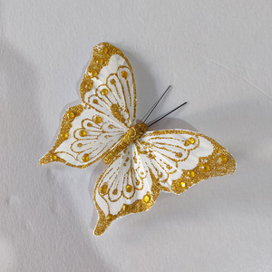 Bf18006 long lanh LÔNG BƯỚM nhân tạo bán buôn cho trang trí đám cưới trang trí Giáng sinh hoa sắp xếp - Product Image 4