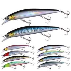 Leurre flottant SNEDA 125mm/20g, leurre dur pour la pêche au bar, au brochet et au bar de mer, leurre de pêche à longue portée avec hameçons triples - Product Image 1