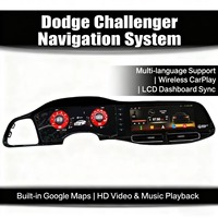 Système d'aide au stationnement RoadNavi avec double écran GPS DSP pour Dodge Charger 2011-2019, lecteur radio Android avec 2 ans de garantie