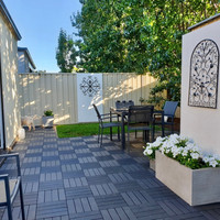 Dalles de terrasse composites DIY pour l'extérieur, la maison et le jardin