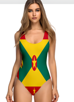 Maillots de bain répliques drapeau dominicain pour femmes, amincissants, avec soutien de la taille, pour piscine, croisière et vacances