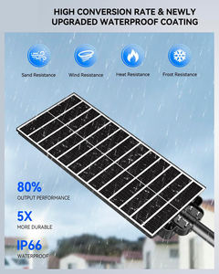 Lámpara Solar Exterior Integrada Impermeable de 1000w 500w 300w, Lámpara LED Solar Todo en Uno para Exteriores - Product Image 6