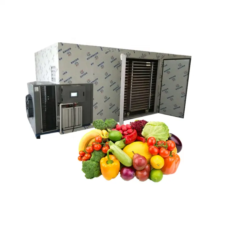 Hello River Brand Industrial High Capacity Heat Pump Rosemary Vegetable Dryer Ginger Slices Turmeric Dehydrator Fruit Spice Oven