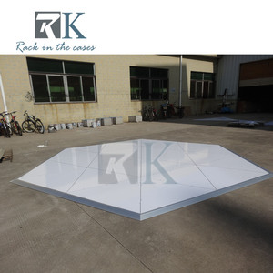 Event Dance Floor Easy Install Dance Flooring Modular White Interlocking Plywood Dance Floor - Product Image 4