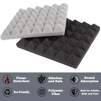 Panneaux Muraux Acoustiques Premium - Panneaux de Studio en Mousse Pyramide 50x50 Insonorisants et Absorbants, Isolation Phonique Efficace