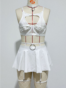 Nueva Lencería Sensual de Halloween Estilo Spice Girl Europea y Americana, con Anillo de Acero y Cuero Sintético, para Discoteca - Product Image 6