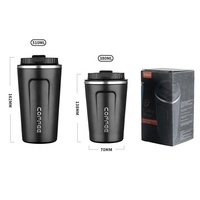Botol Air Pintar Termal ZP 380/510ml dengan Logo Kustom, Tampilan Suhu Digital, Mug Kopi Perjalanan dari Baja Tahan Karat