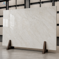 Dalle de pierre de quartz technique Luca |   Grand format aspect marbre blanc 1600x3200mm poli pour plan de travail de cuisine, panneau mural sur mesure