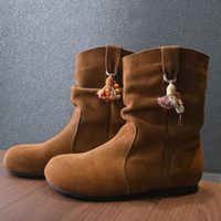 Nouvelle Décoration DIY Rétro : Pendentif à Pompon et Perles en Bois pour Chaussures, Sacs et Clés de Voiture, Mini Porte-clés à Pompon